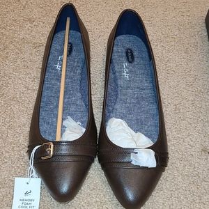 Dr. Scholl's Dark brown pointed toe flats